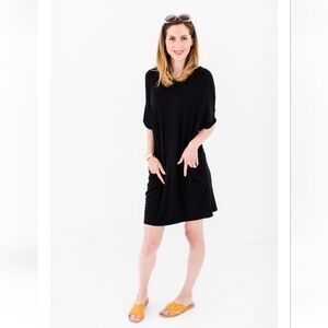 BURU Mama Mini Dress Black Medium Large